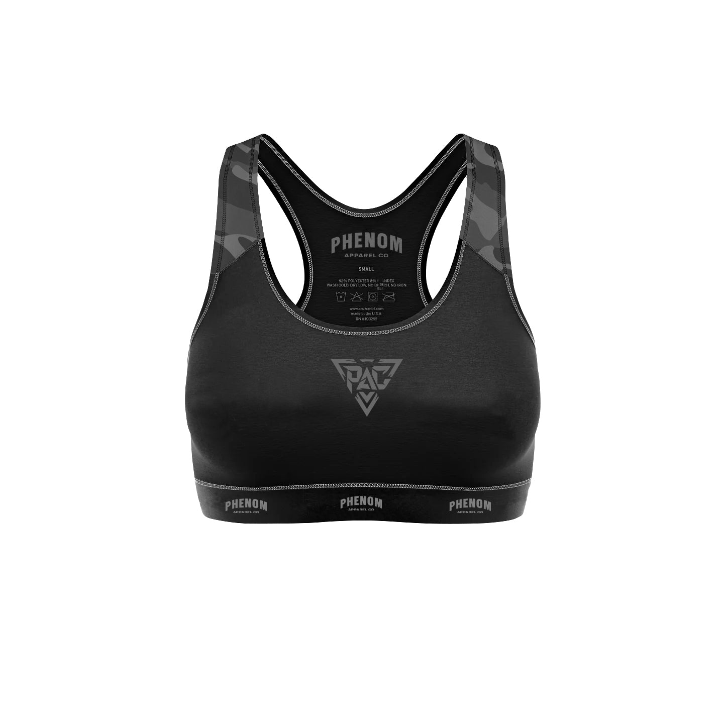 PHENOM - Fight Wear Sports Bra | Midnight Camo | Made to order item