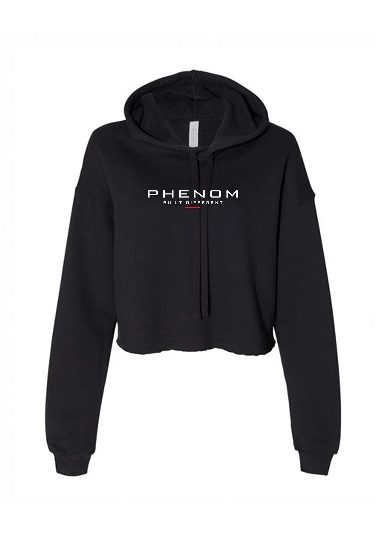 black_crop_hoodie_phenom_built_different_front