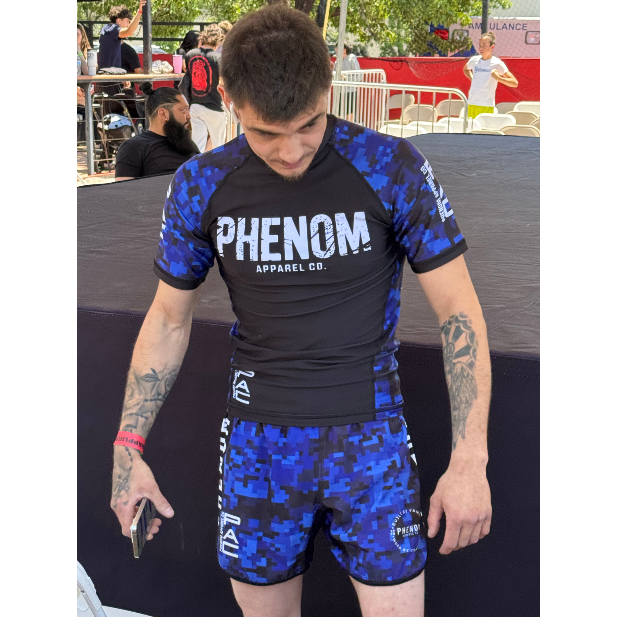 PHENOM - Men's Digital Camo - Rash Guard