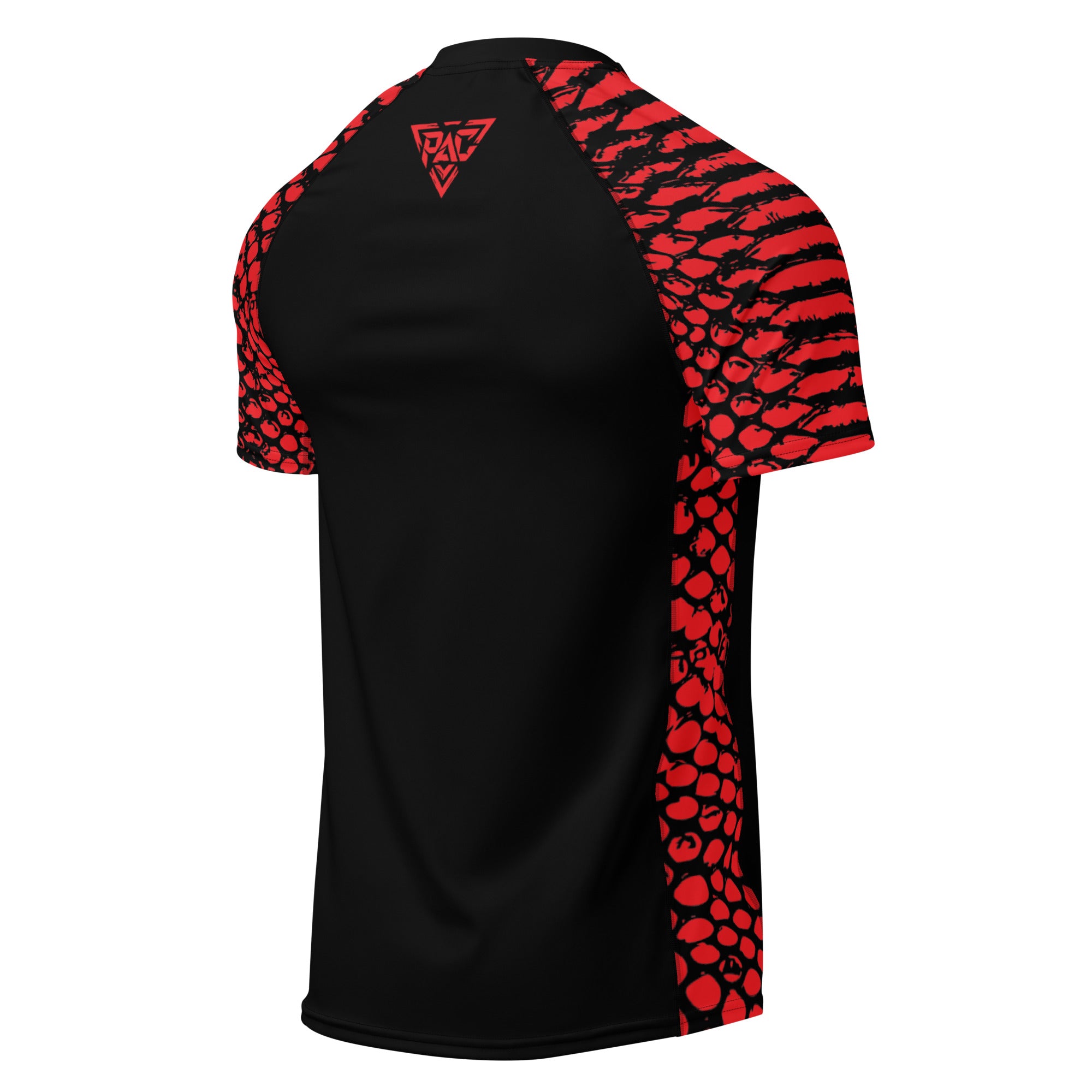 PHENOM FIGHTWEAR – Serpent Scales Red Rash Guard