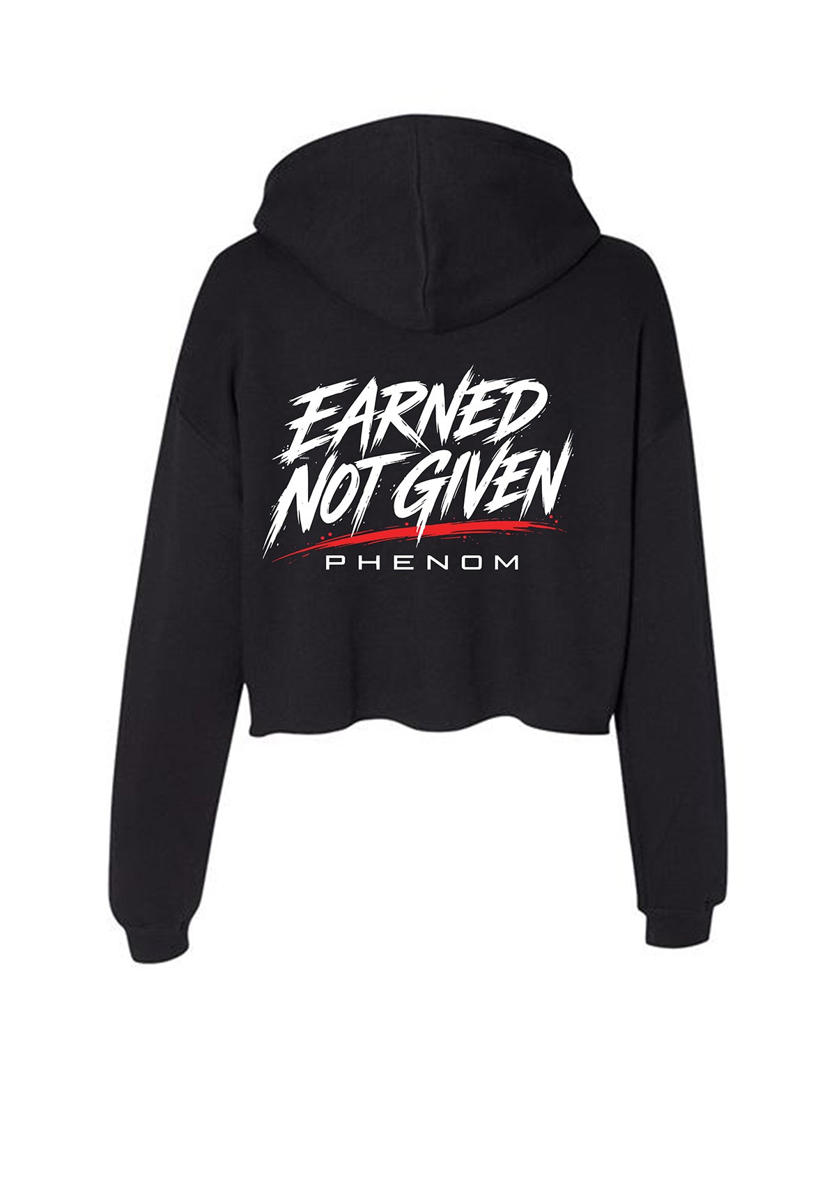 phenom-earned-not-given-womens-crop-hoodie-black-back