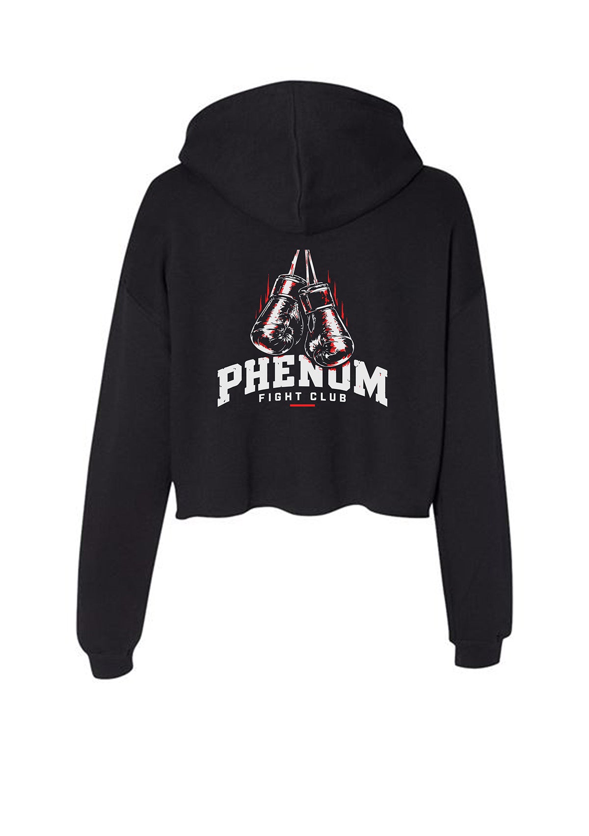 phenom_womens_crop_hoodie_back_black_fight_club