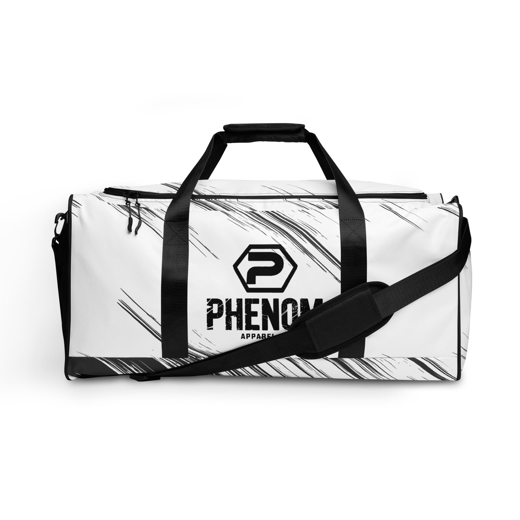 phenom duffle bag white black