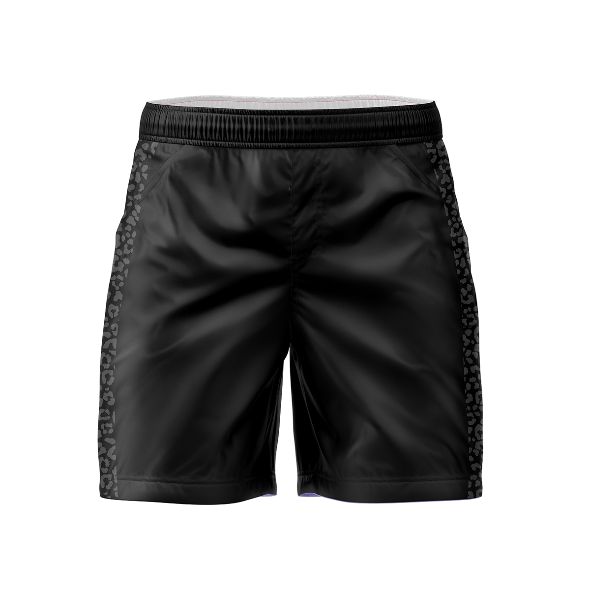 Black shorts on a white background