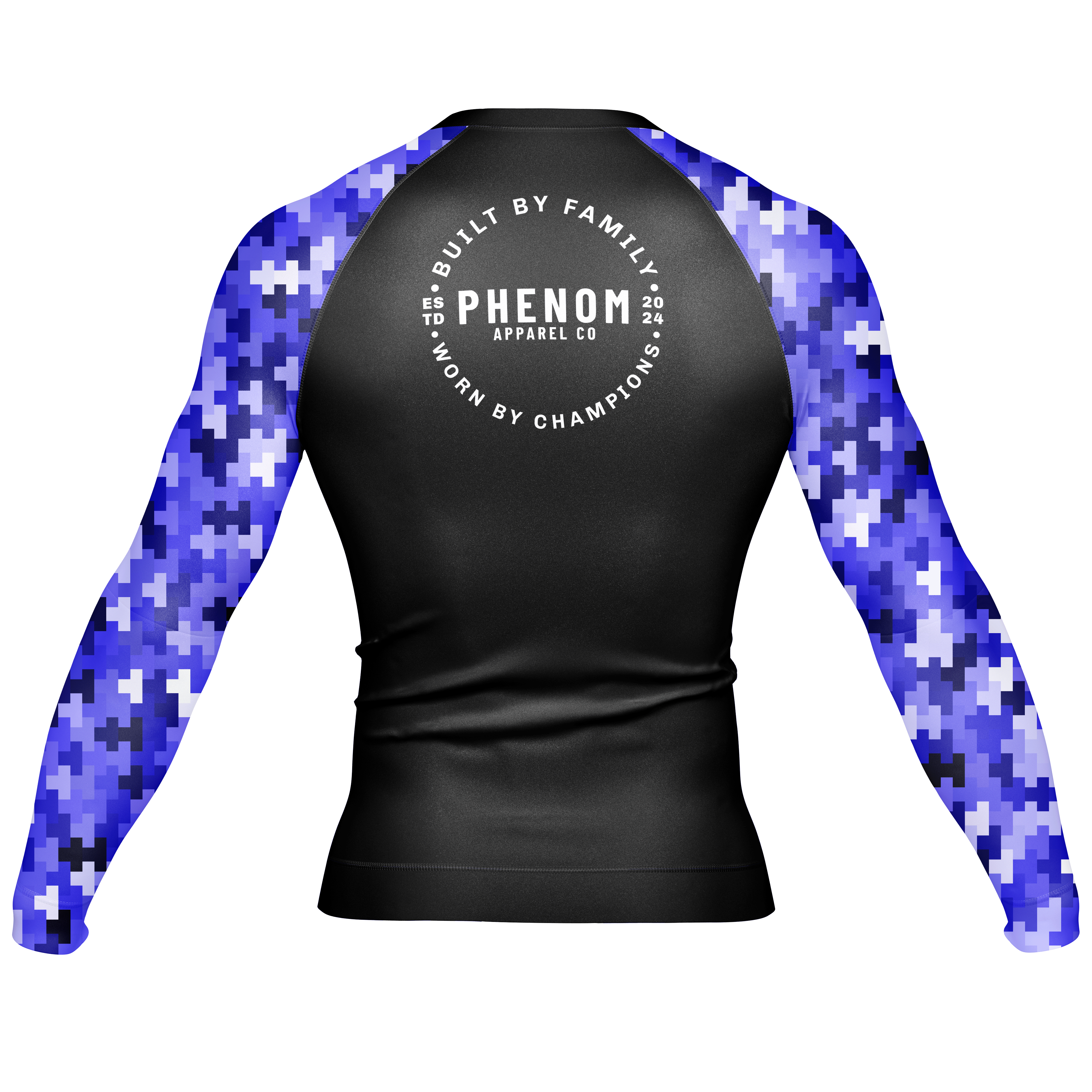 PHENOM FIGHTWEAR - PIXEL STATIC - Long Sleeve Rash Guard