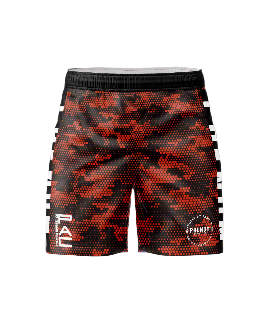 red-phenom-grappling-shorts-camo-front