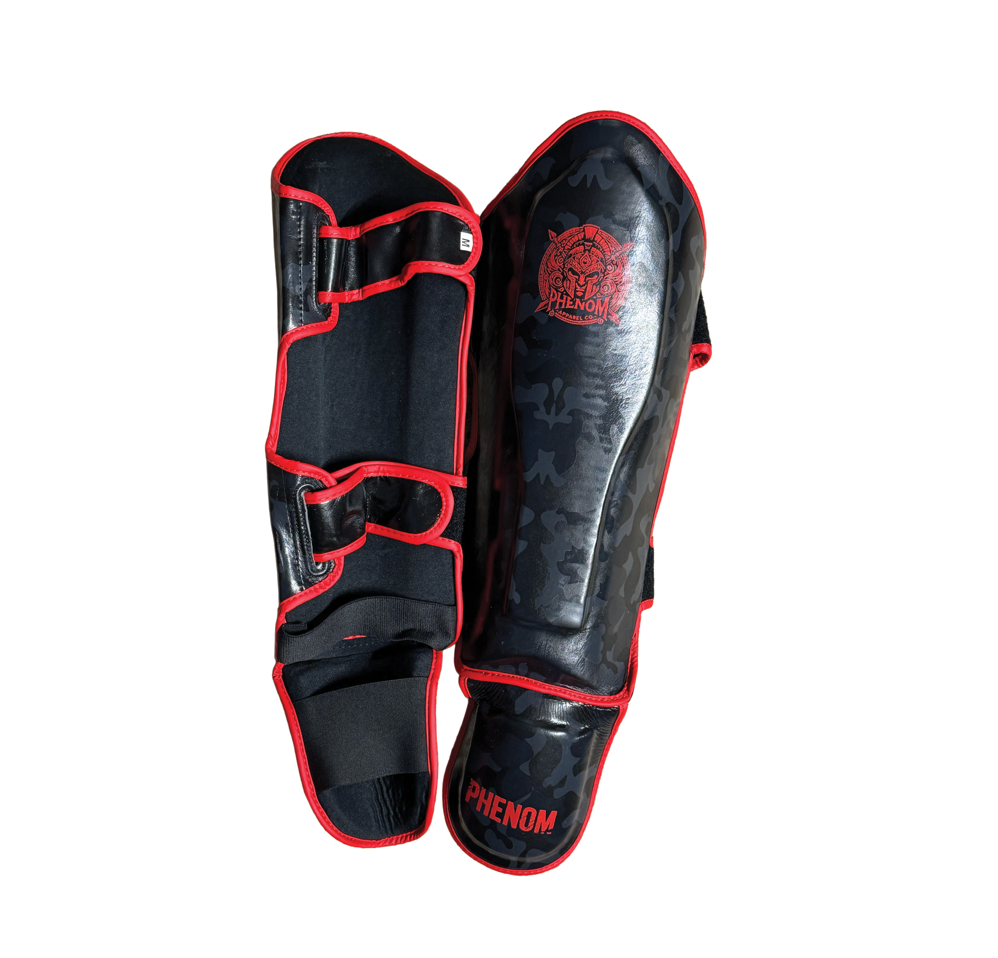 PHENOM Shin Guards – Black Camo Edition