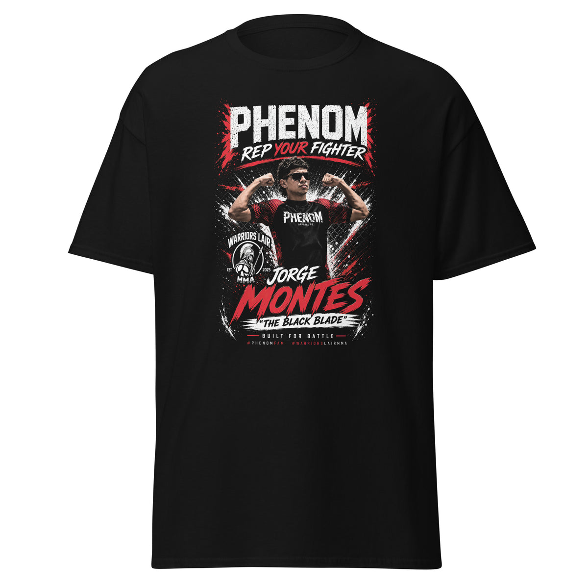 PHENOM Jorge Montes Athlete T-Shirt, front product view