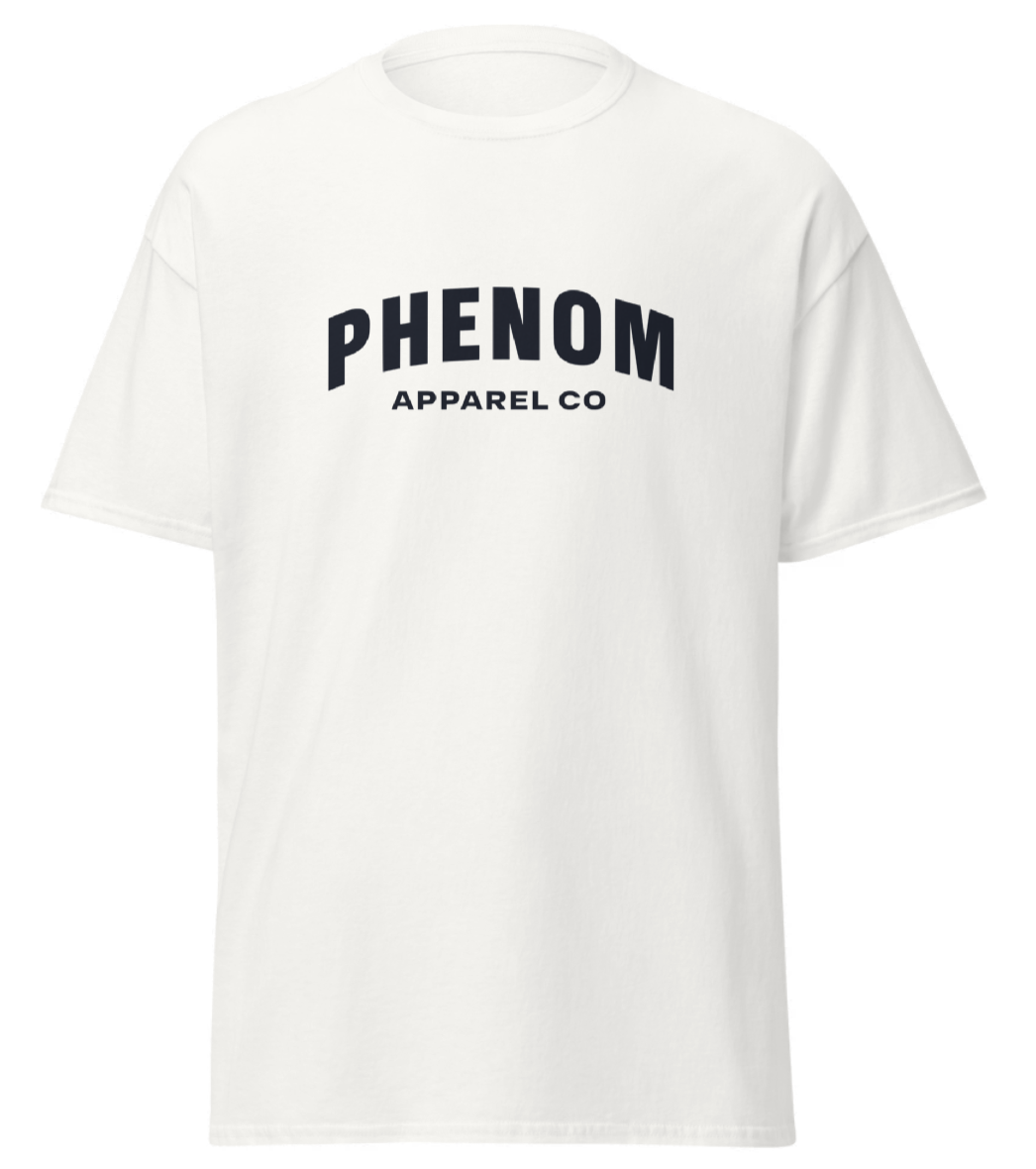 white_classic_tee_phenom1 front