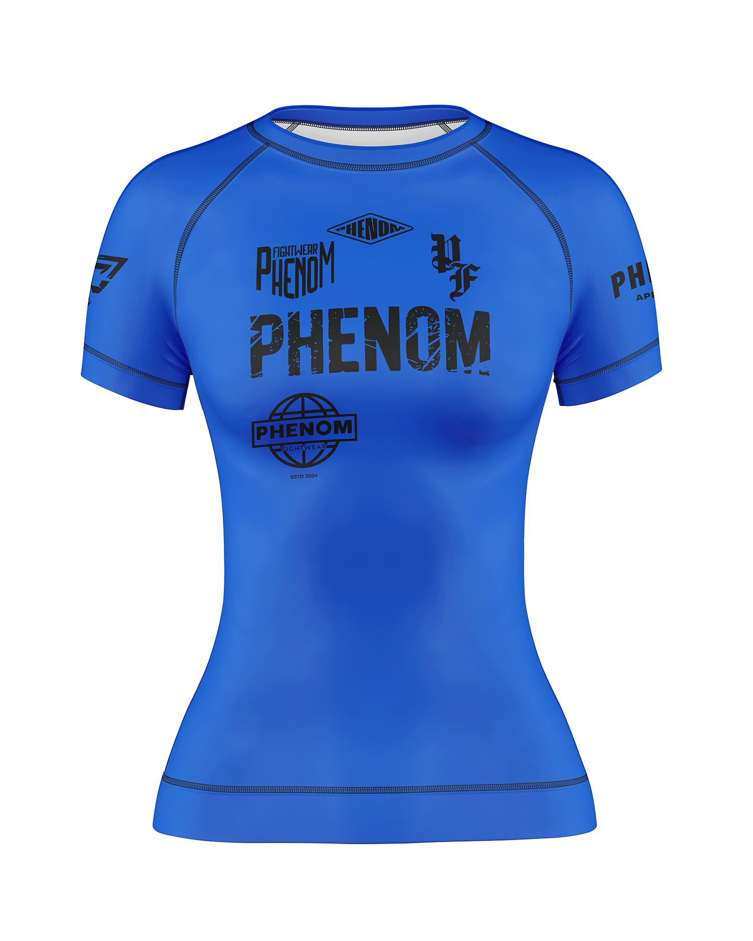 PHENOM FIGHTWEAR - APEX COMPETITOR - Ladies Rash Guard - Short Sleeve - [BWI]