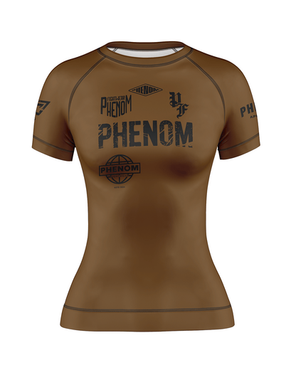 PHENOM FIGHTWEAR - APEX COMPETITOR - Ladies Rash Guard - Short Sleeve - [BWI]