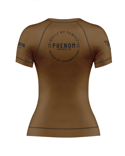 PHENOM FIGHTWEAR - APEX COMPETITOR - Ladies Rash Guard - Short Sleeve - [BWI]
