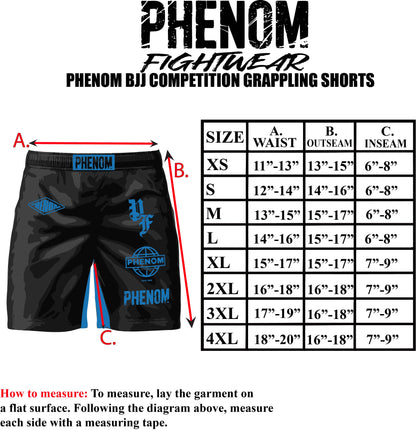 PHENOM FIGHTWEAR - APEX COMPETITOR - Grappling Shorts - [BWI]
