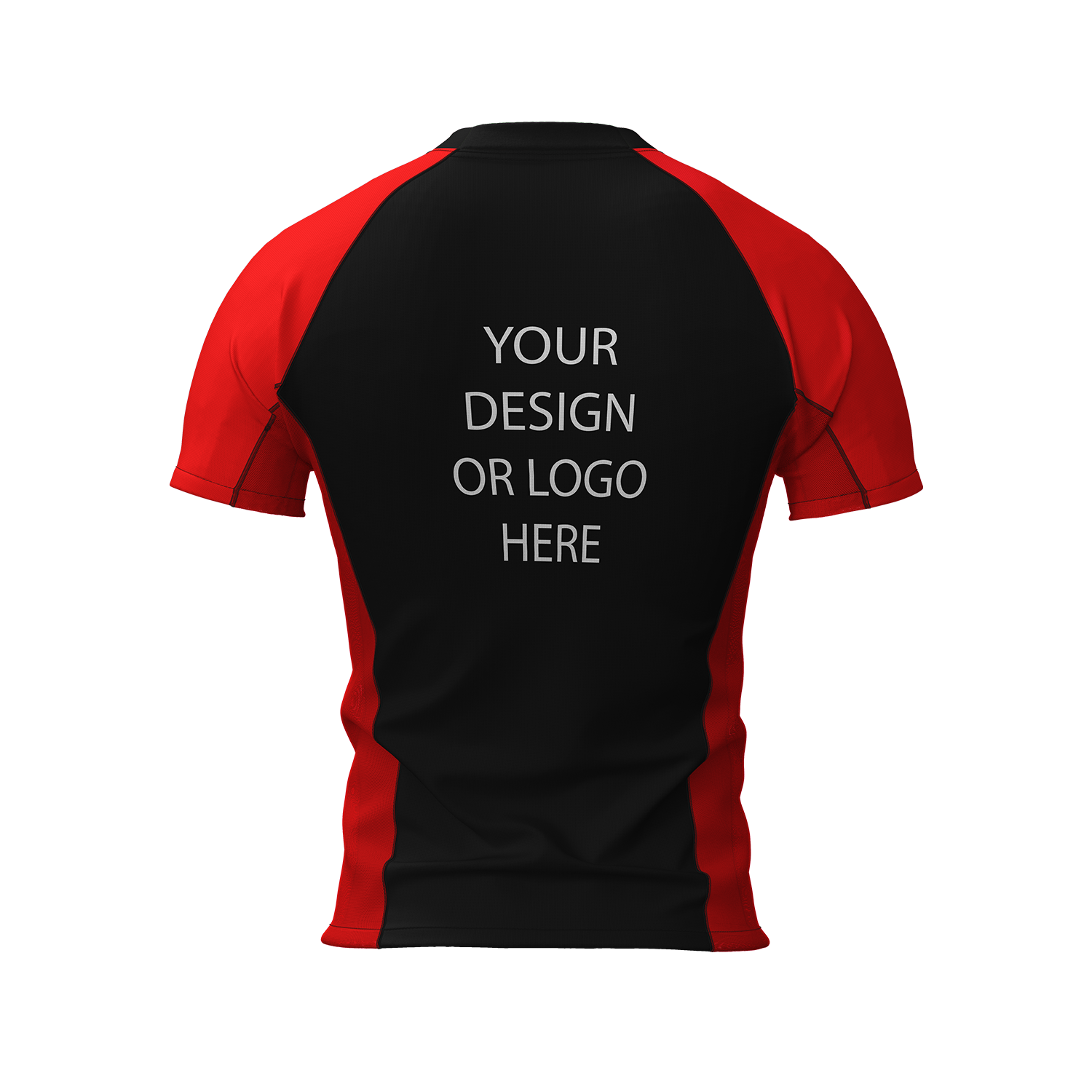 Custom adult short sleeve rash guard | Design your own | Front and back