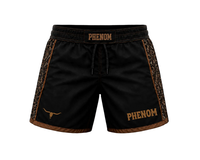 PHENOM TEXAS COLLECTION UNISEX GRAPPLING SHORTS FRONT
