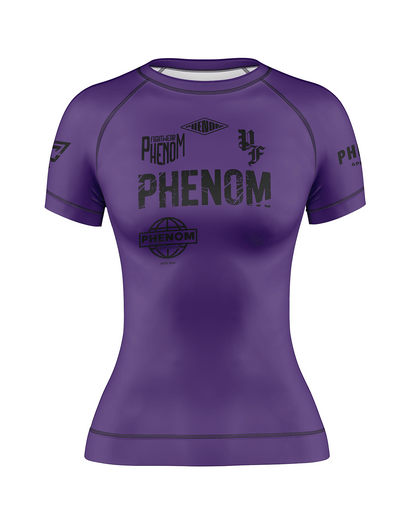 PHENOM FIGHTWEAR - APEX COMPETITOR - Ladies Rash Guard - Short Sleeve - [BWI]
