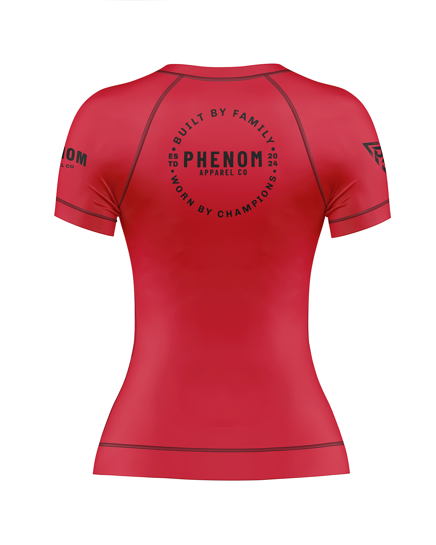 PHENOM FIGHTWEAR - APEX COMPETITOR - Ladies Rash Guard - Short Sleeve - [BWI]