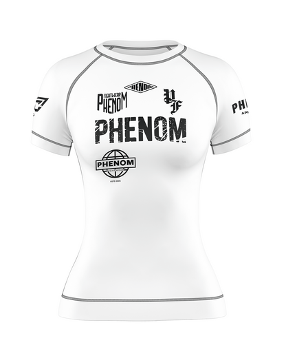 PHENOM FIGHTWEAR - APEX COMPETITOR - Ladies Rash Guard - Short Sleeve - [BWI]