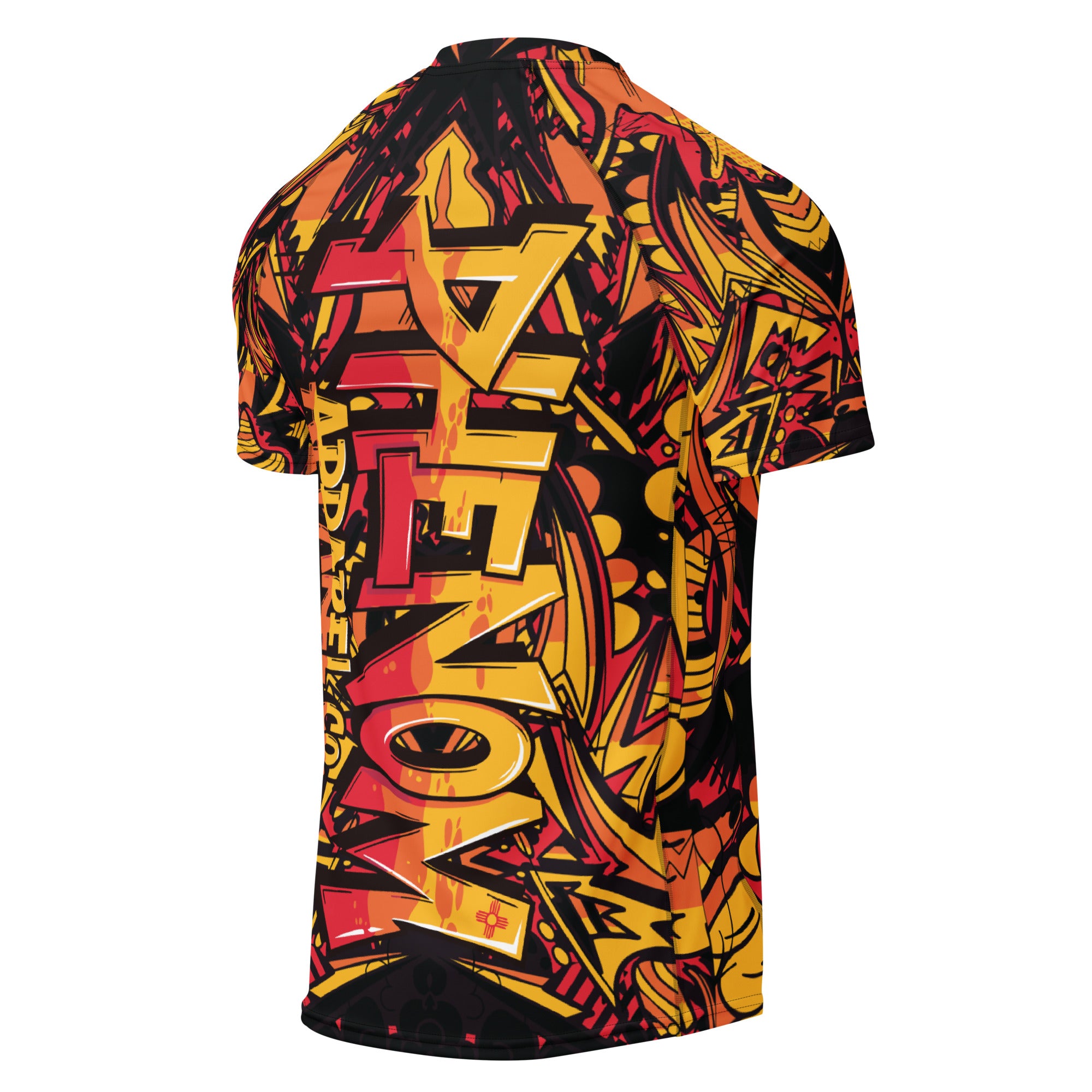 PHENOM - Graffiti Theme - Men's - Short Sleeve - Rash Guard