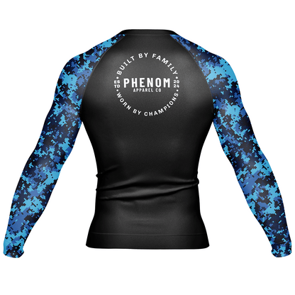 PHENOM FIGHTWEAR - PIXEL STATIC - Long Sleeve Rash Guard