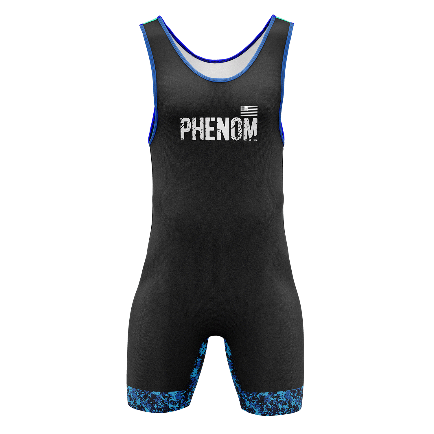 PHENOM FIGHTWEAR - PIXEL STATIC - Men's Singlet - [BWI]