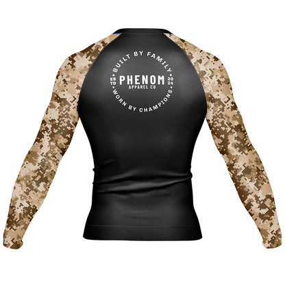 PHENOM FIGHTWEAR - PIXEL STATIC - Long Sleeve Rash Guard