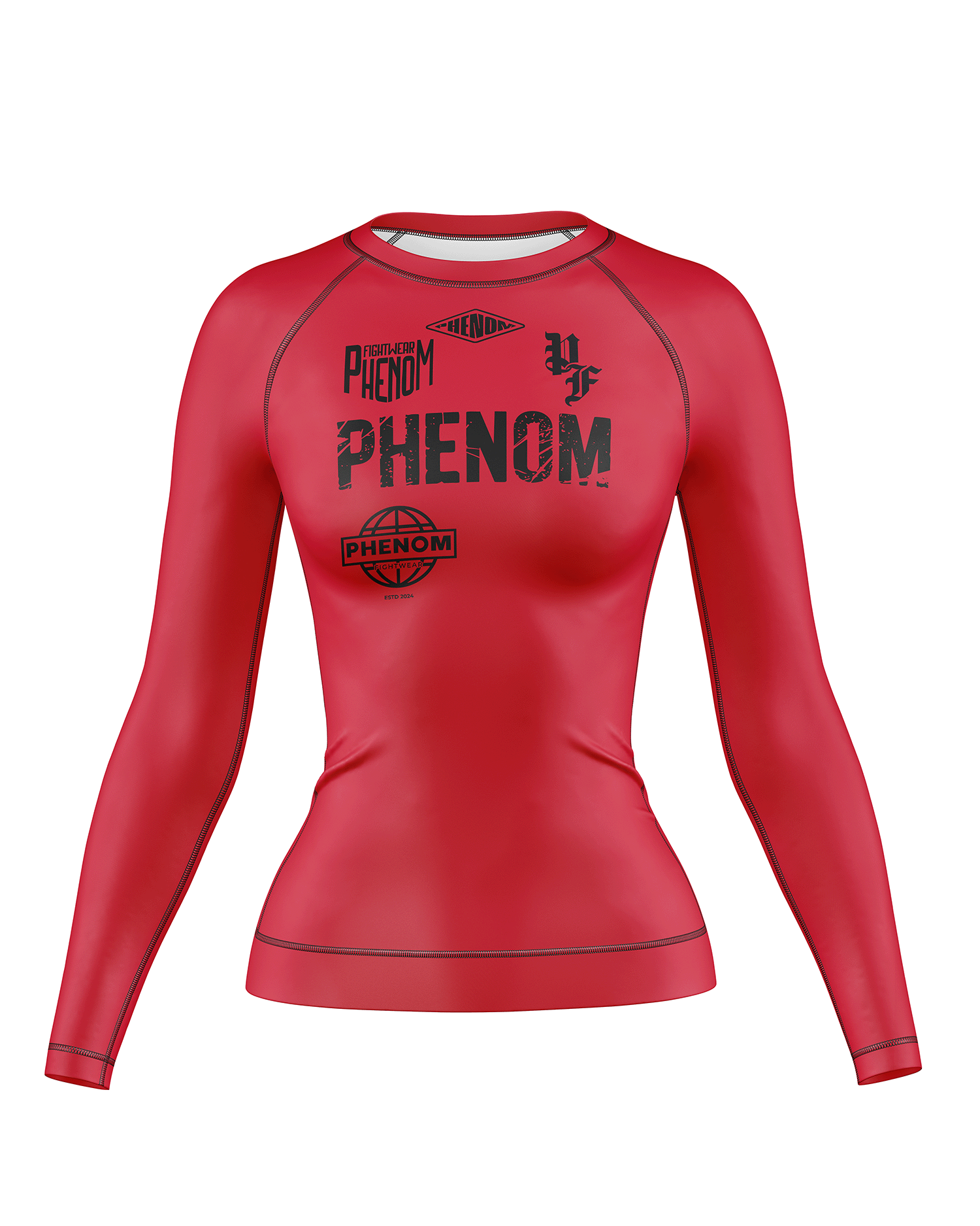 PHENOM FIGHTWEAR - APEX COMPETITOR - Ladies Long Sleeve Rash Guard