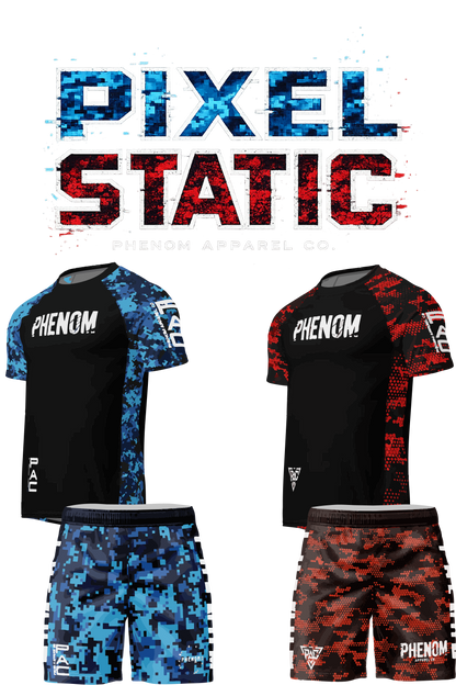PHENOM FIGHTWEAR – Pixel Static Rash Guard Kit