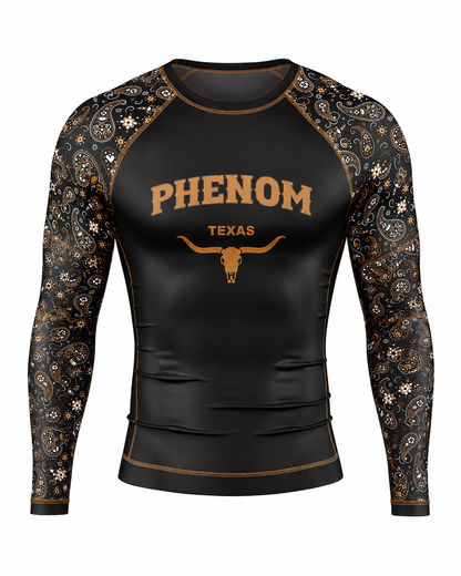 mens long sleeve rash guard texas collection