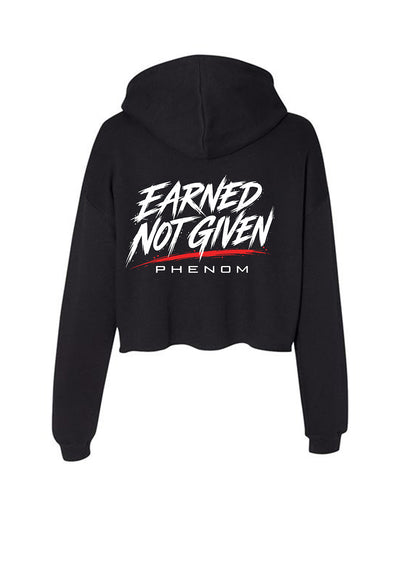 phenom-earned-not-given-womens-crop-hoodie-black-back
