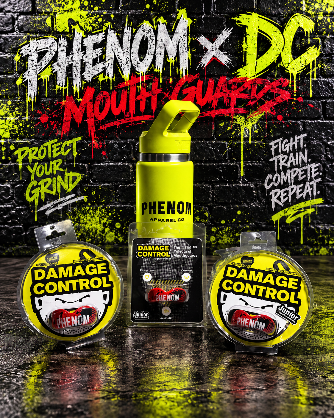 PHENOM x DAMAGE CONTROL MOUTHGUARDS