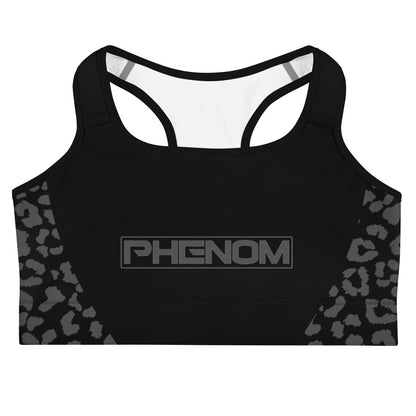 phenom black sports bra wild instinct