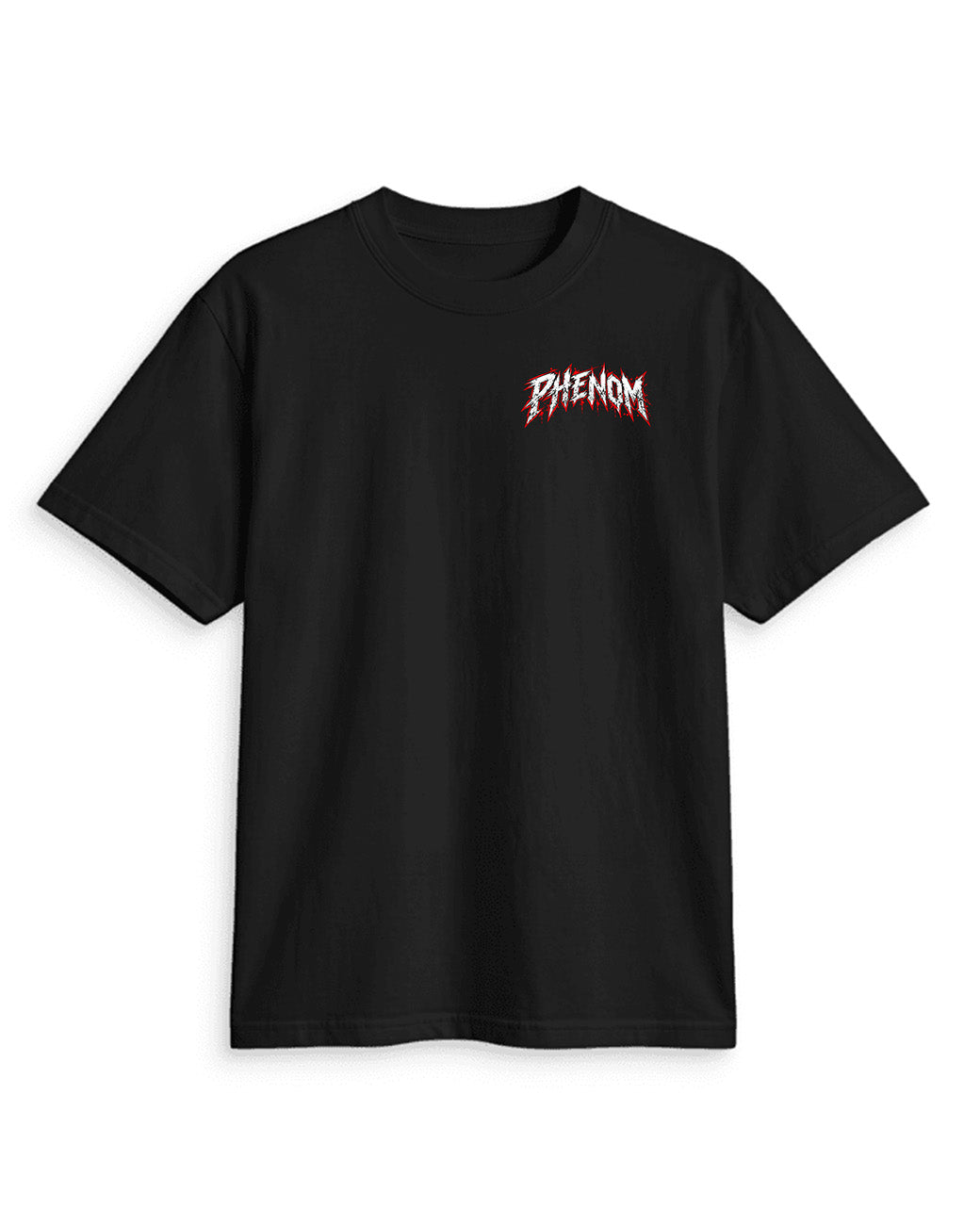 phenom oversized tee front bjj black