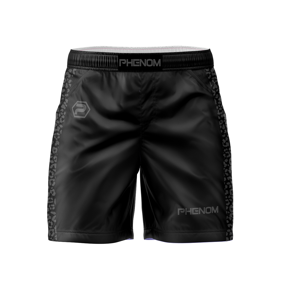Black shorts on a white background