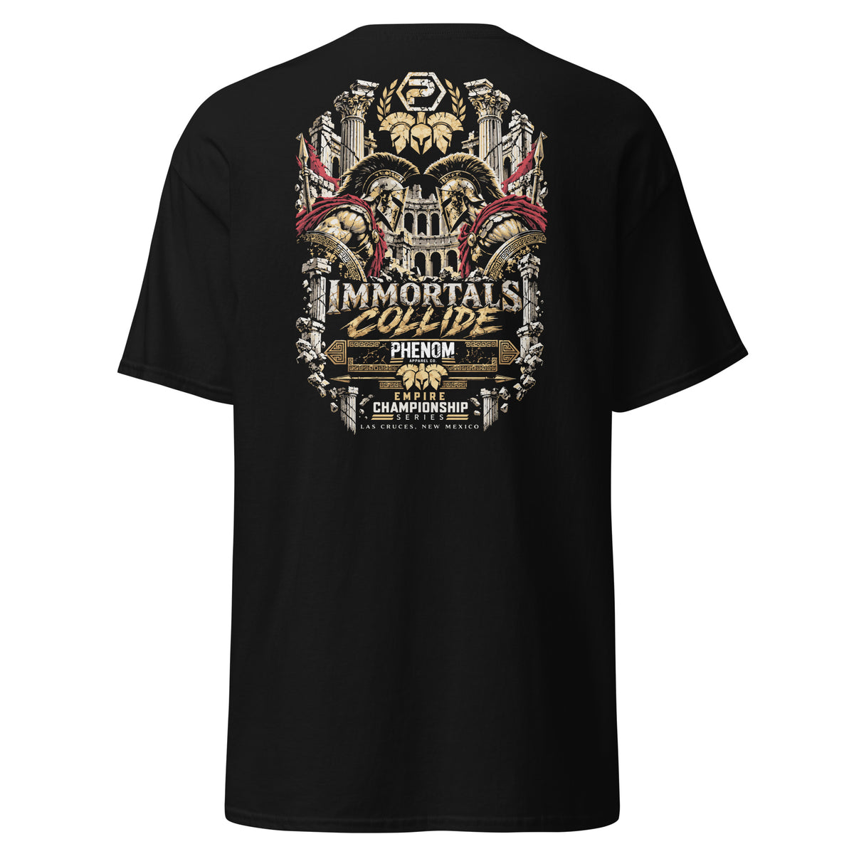 phenom x empire collab event tee back
