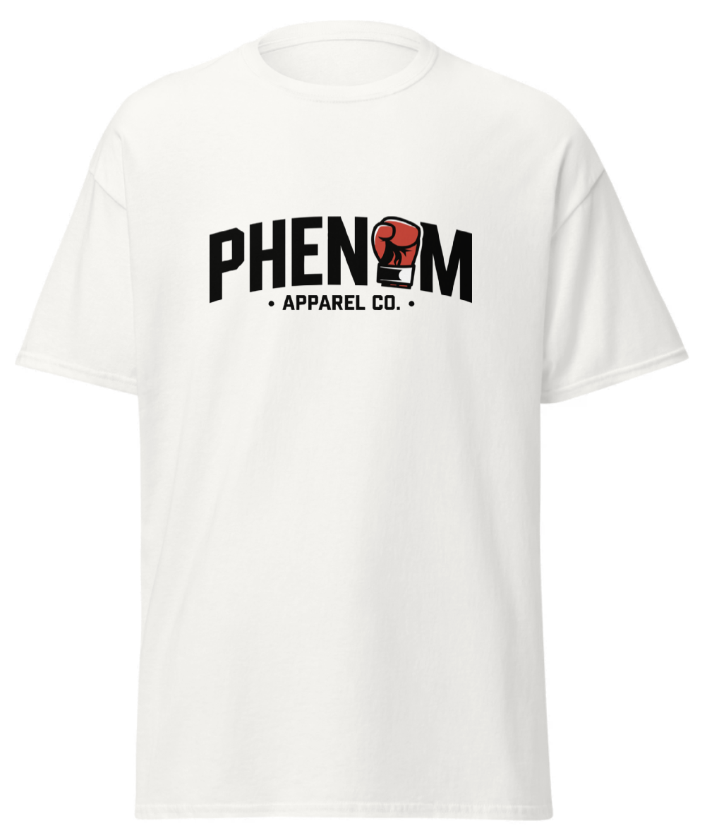 phenomboxinggraphiclogoteefrontwhite