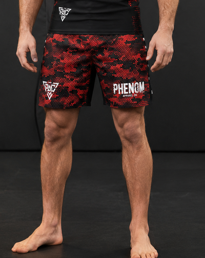 PHENOM PIXEL STATIC Grappling Shorts, front product view