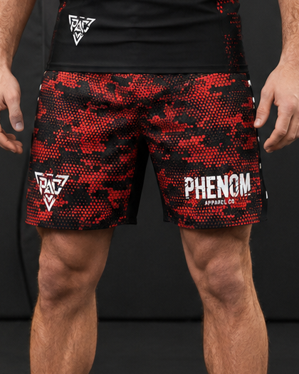 PHENOM PIXEL STATIC Grappling Shorts, front product view