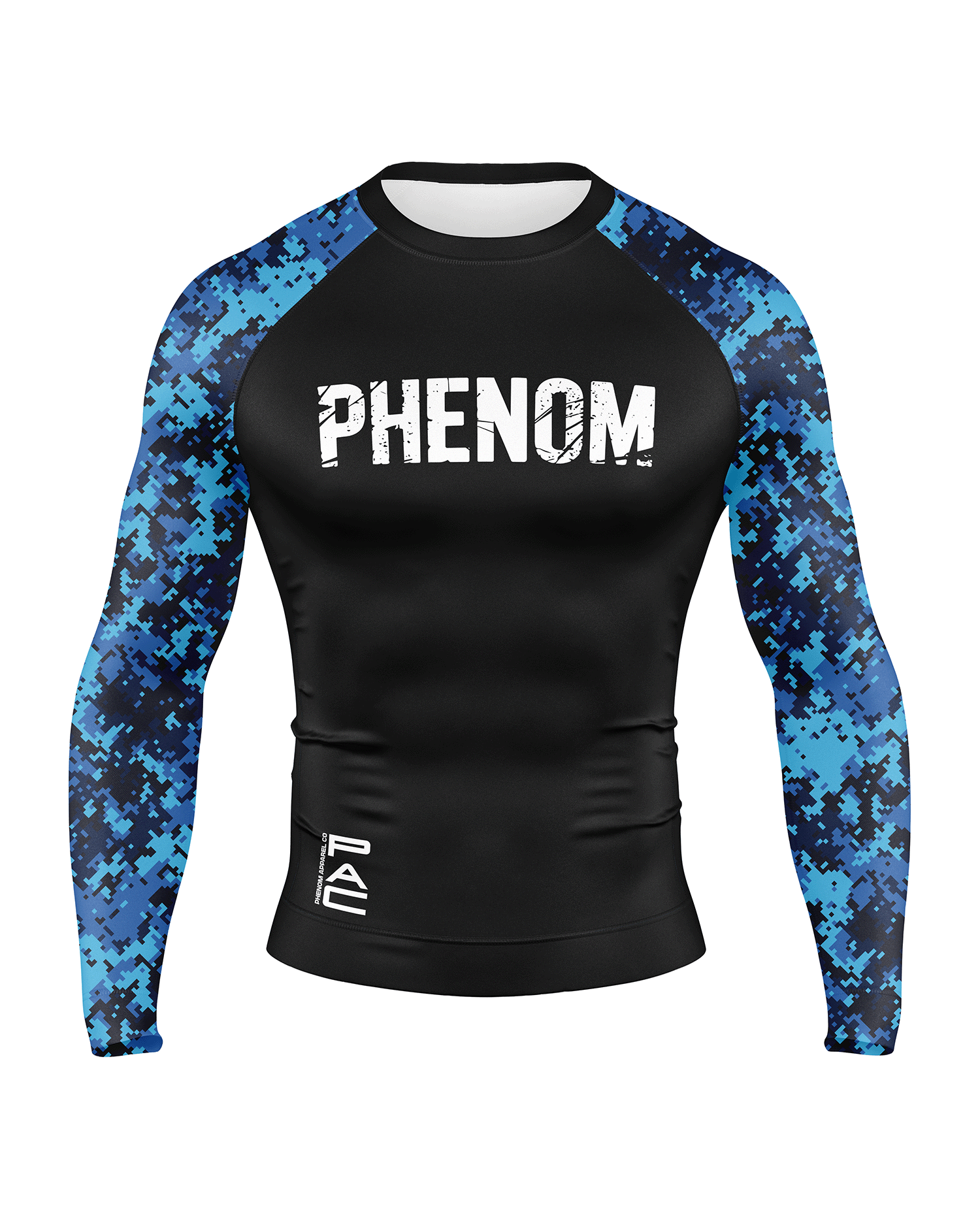 PHENOM FIGHTWEAR - PIXEL STATIC - Long Sleeve Rash Guard