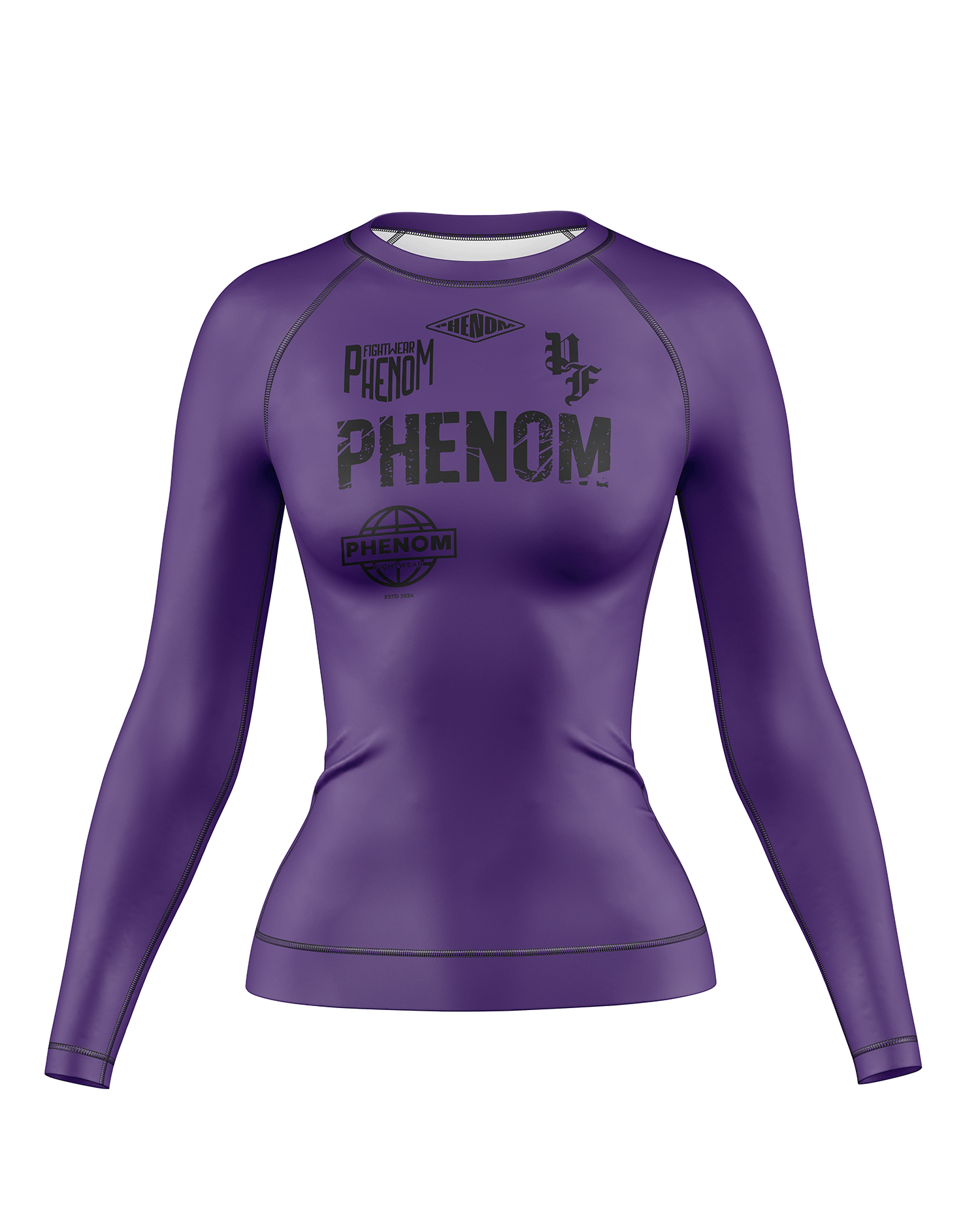 PHENOM FIGHTWEAR - APEX COMPETITOR - Ladies Long Sleeve Rash Guard