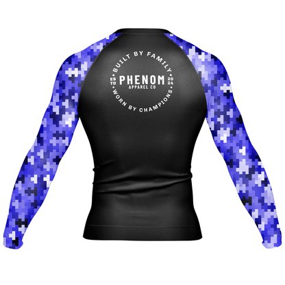 PHENOM FIGHTWEAR - PIXEL STATIC - Long Sleeve Rash Guard