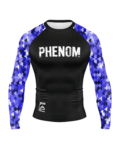 PHENOM FIGHTWEAR - PIXEL STATIC - Long Sleeve Rash Guard