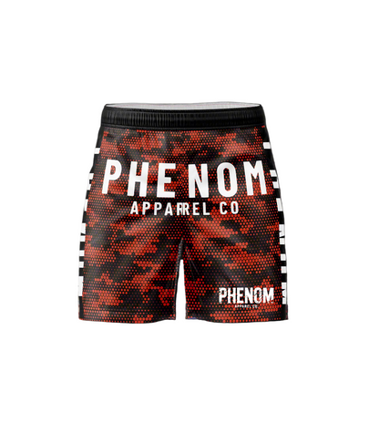 red-phenom-grappling-shorts-camo-back