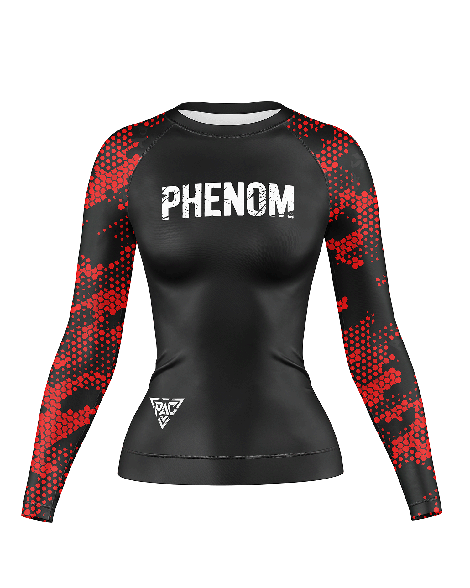 PHENOM FIGHTWEAR - PIXEL STATIC - Ladies Long Sleeve Rash Guard