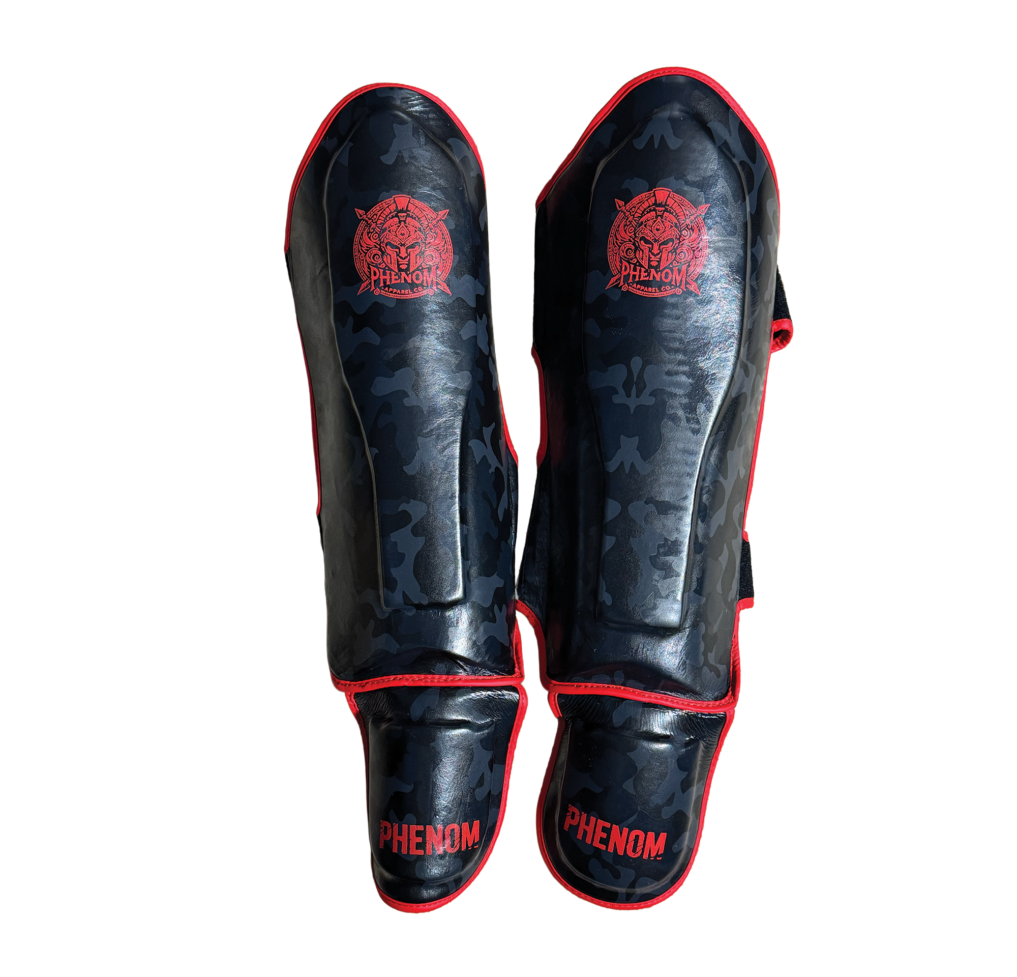 PHENOM Shin Guards – Black Camo Edition