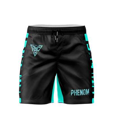 PHENOM Turquoise Grappling Shorts, alternate view 2