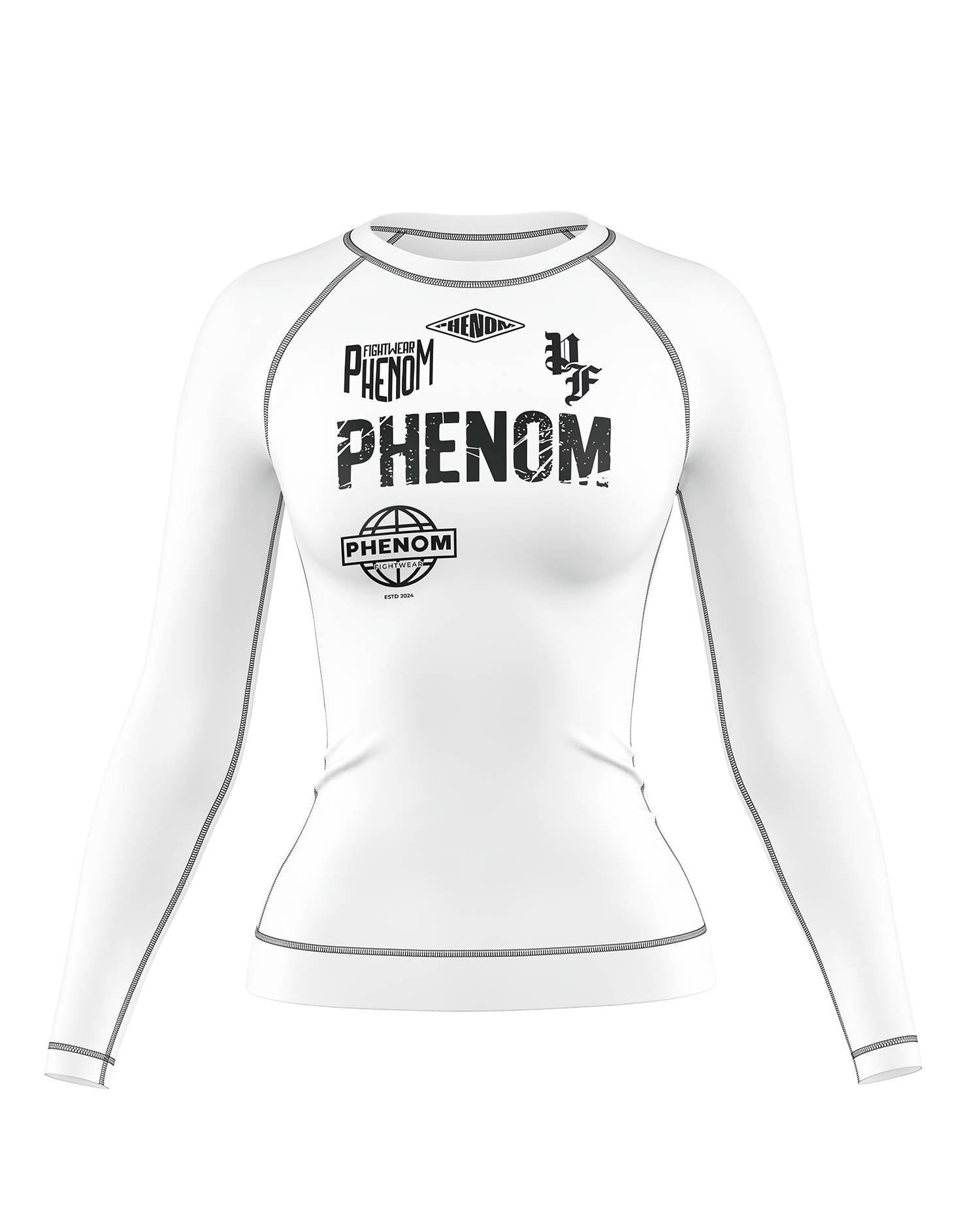 PHENOM FIGHTWEAR - APEX COMPETITOR - Ladies Long Sleeve Rash Guard