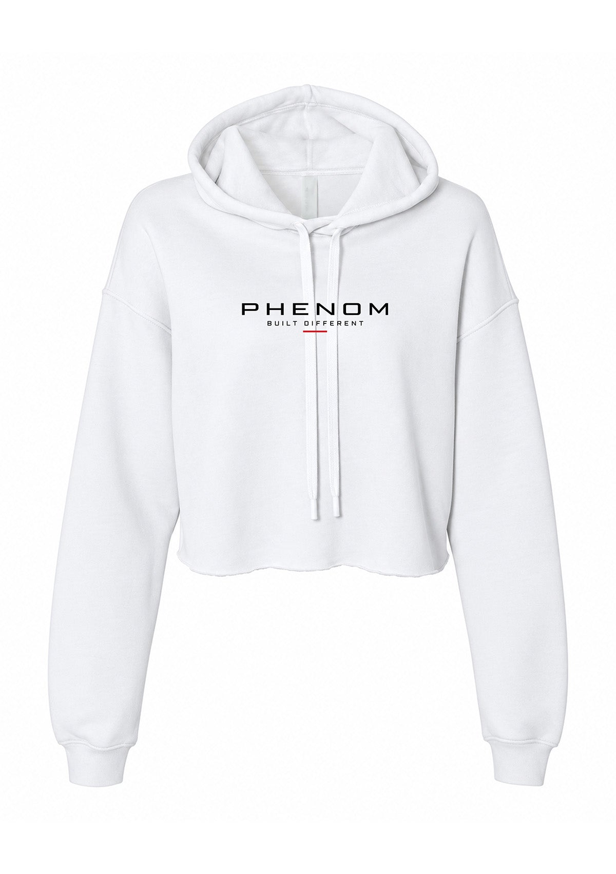 white_crop_hoodie_phenom_built_different_front