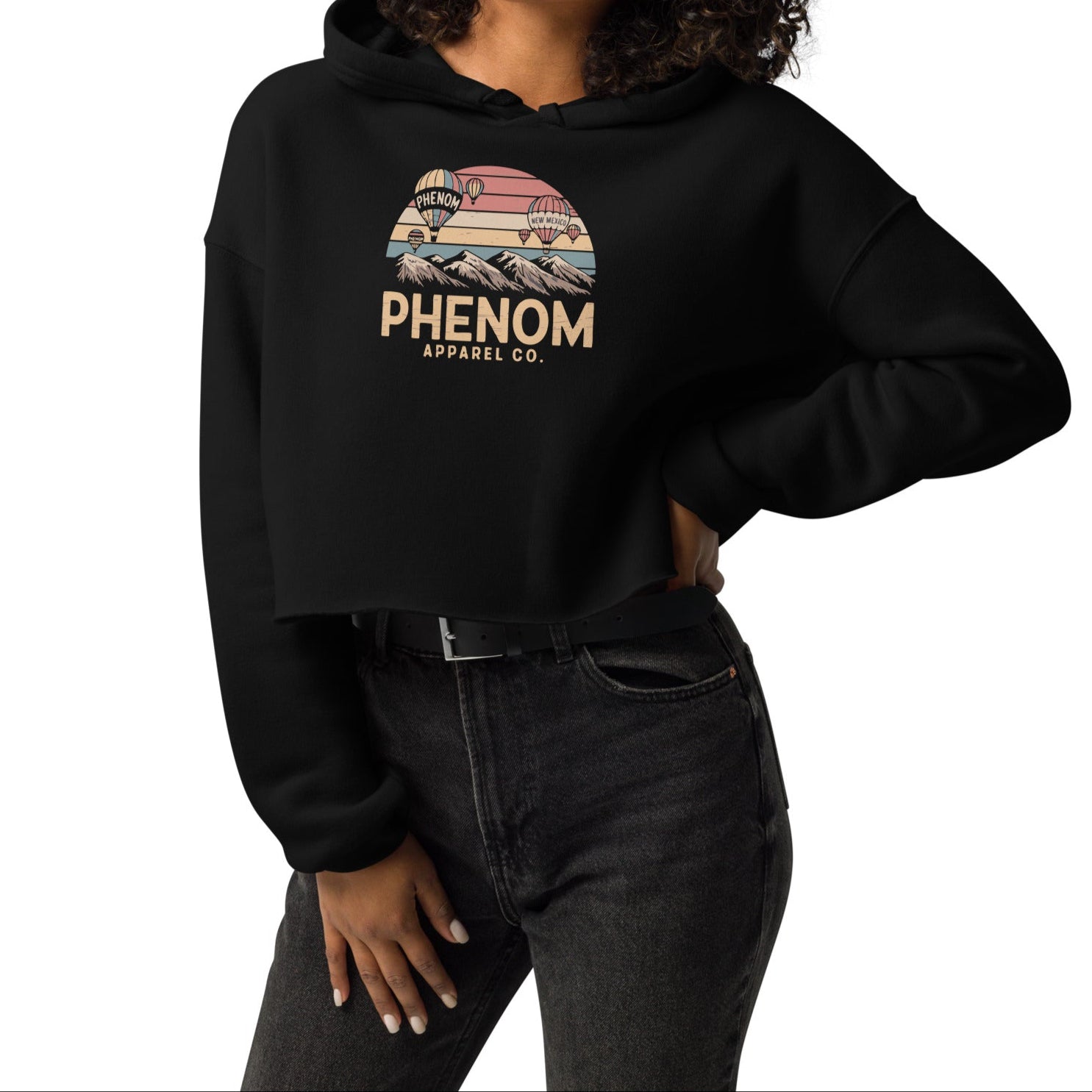 womens-cropped-hoodie-black-front