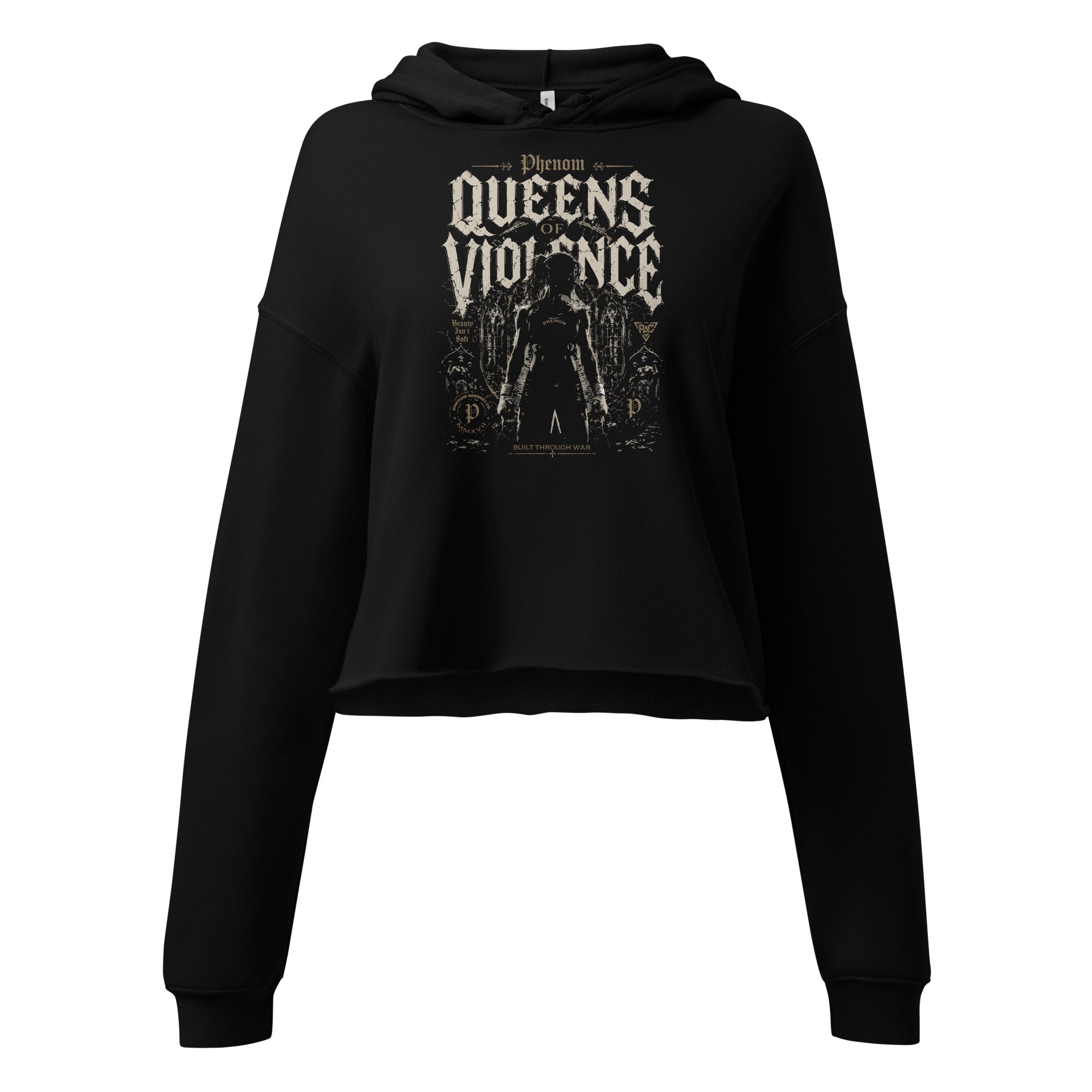 PHENOM - QUEENS OF VIOLENCE - Crop Hoodie